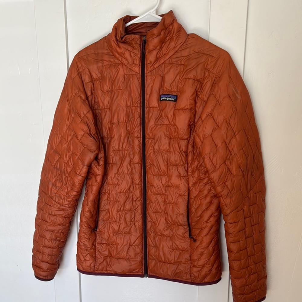 Patagonia Orange Quilted Jacket